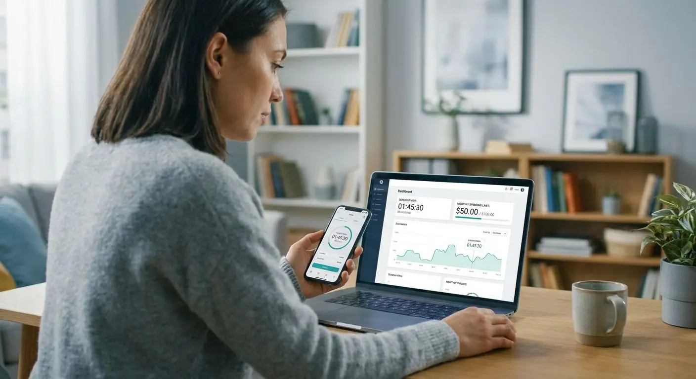 Hráč kontroluje čas a limity při zodpovědném online hraní