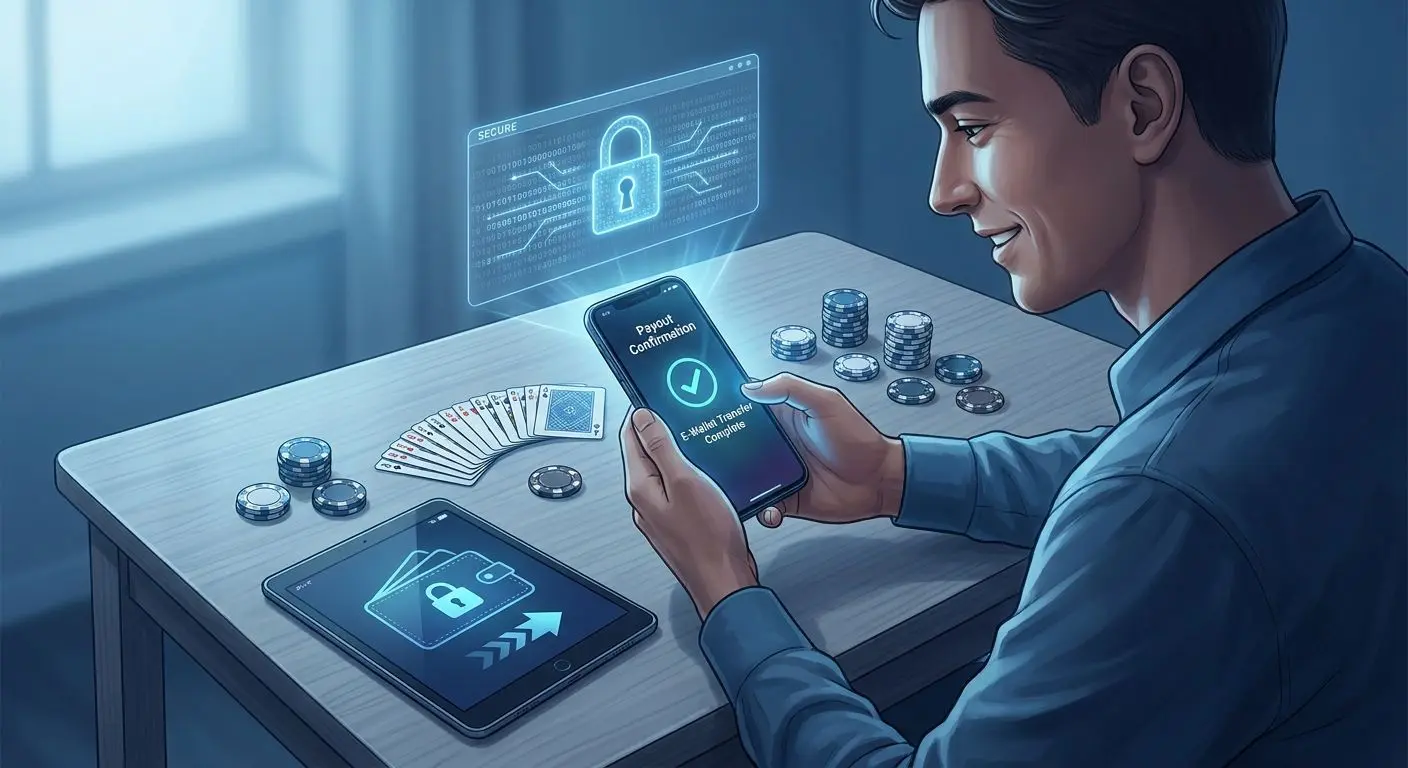 Výběr výher z online pokeru na Skrill v mobilní aplikaci
