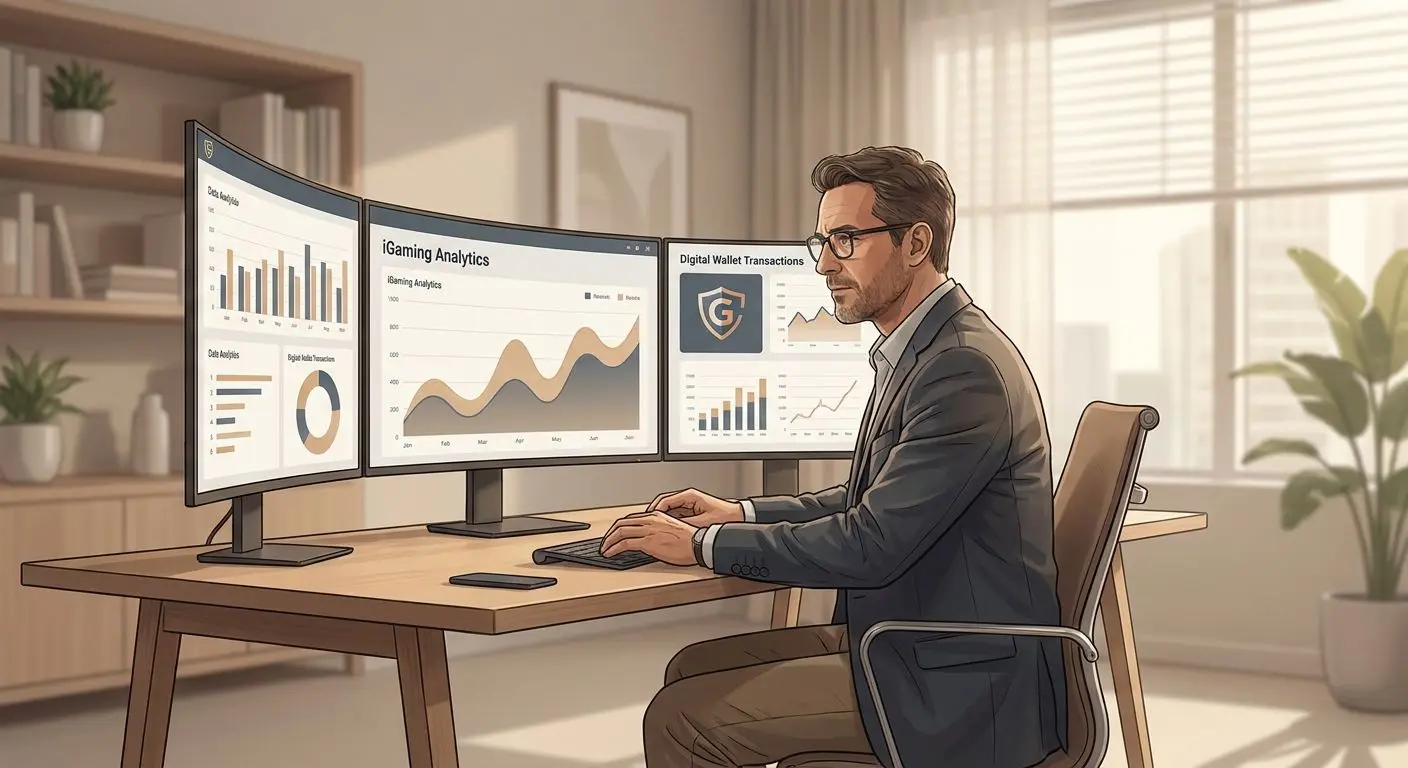 Ilustrační zobrazení odborníka na iGaming a platební metody
